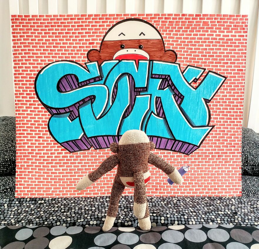 Covid-19-Entertainment-Husband-Sock-Monkey-Socky