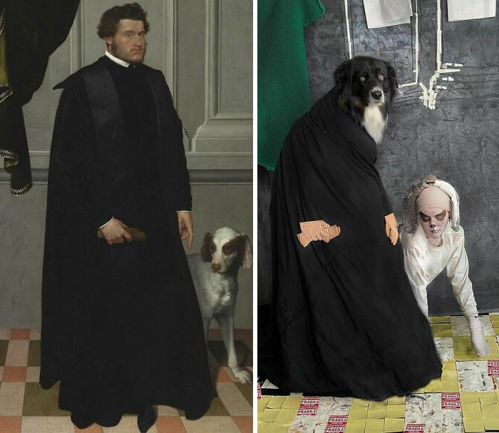 Gian Lodovico Madruzzo, 1551/1552 By Giovanni Battista Moroni vs. Mister Finnegan Dorman, 2020