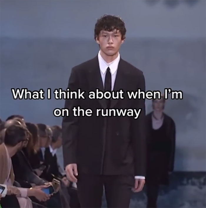 Model Shares What Goes Through His Mind During His Runway Walk And People Think It's Hilarious