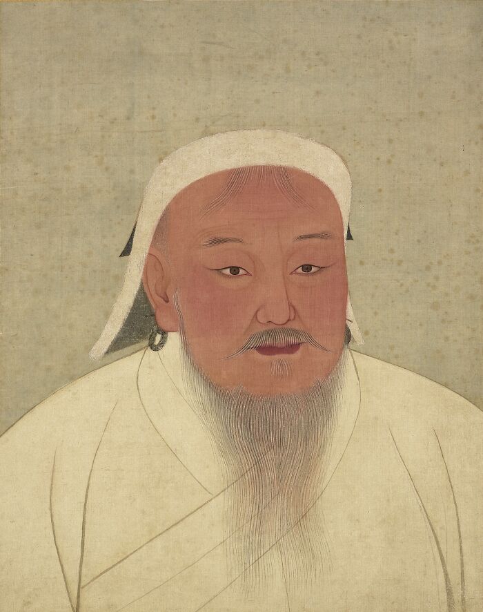 Portrait of an ancient Asian man with a white beard and traditional clothing illustrating interesting facts people didn’t learn at school.