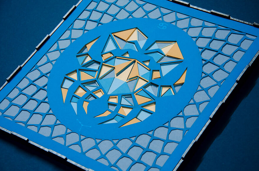 I Made A Paper Cut Illustration For Each Of The Zodiacs