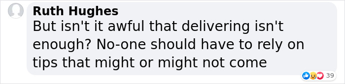 Struggling Uber Eats Driver Asks Customers To Leave Tips Struggling Uber Eats Driver Asks Customers To Leave Tips