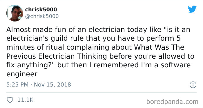 What Was The Previous Electrician Thinking