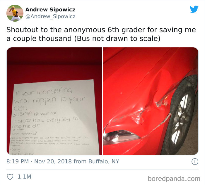 Kind Gesture From A Sixth Grader