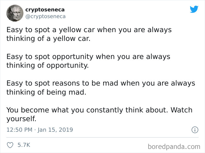 Be Intentional With What You Think About