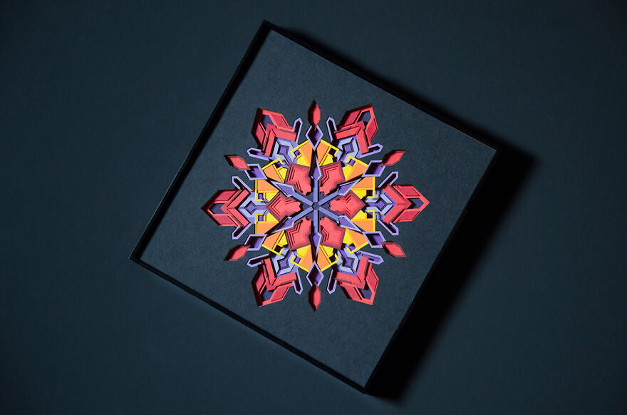 I Made Paper Artworks That Captured The Memories Of A Snowflake