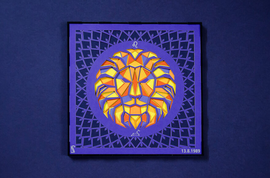 I Made A Paper Cut Illustration For Each Of The Zodiacs