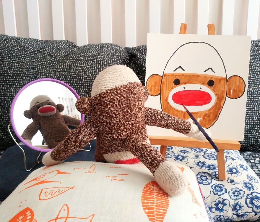 Covid-19-Entertainment-Husband-Sock-Monkey-Socky