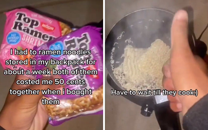 Homeless Teen Goes Viral With 19M Views After Showing How He Prepares His Food Homeless Teen Goes Viral With 19M Views After Showing How He Prepares His Food