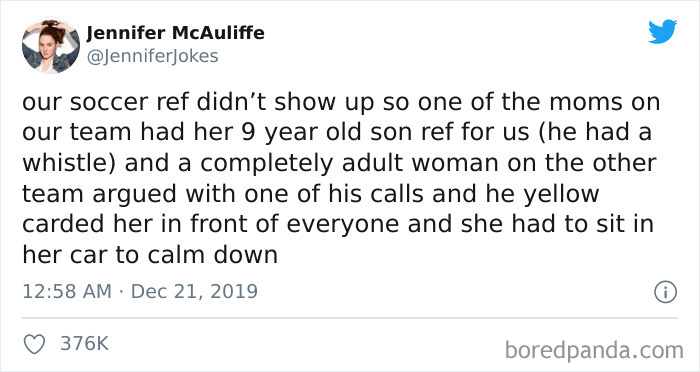 Nine Year Old Ref Goes Off