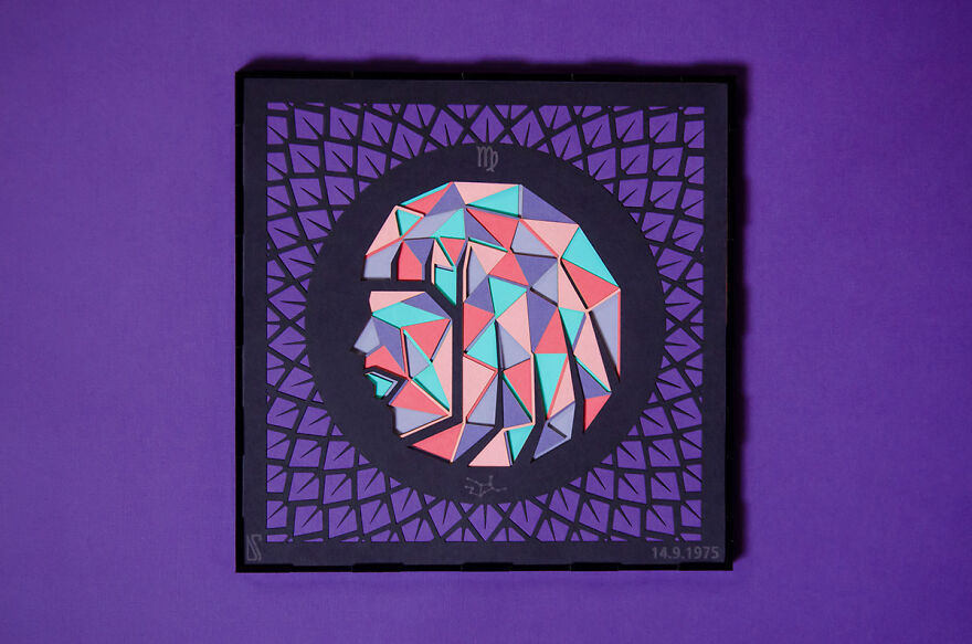 I Made A Paper Cut Illustration For Each Of The Zodiacs