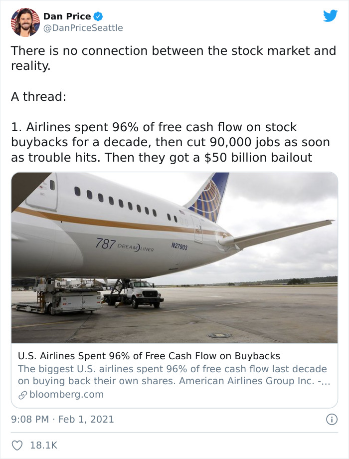 CEO Lists Examples Of The Rich Using The Stock Market To Screw Over The Poor, Says It Makes No Sense CEO Lists Examples Of The Rich Using The Stock Market To Screw Over The Poor, Says It Makes No Sense
