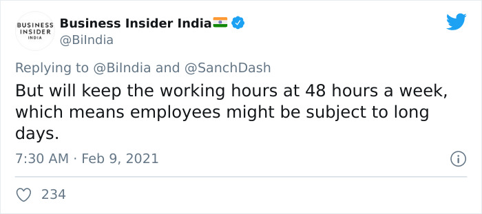 People Are Saying India's Idea Of 4-Day Work Week Is 'Rubbish' As They Expect People To Work 12 Hours Per Day People Are Saying India's Idea Of 4-Day Work Week Is 'Rubbish' As They Expect People To Work 12 Hours Per Day