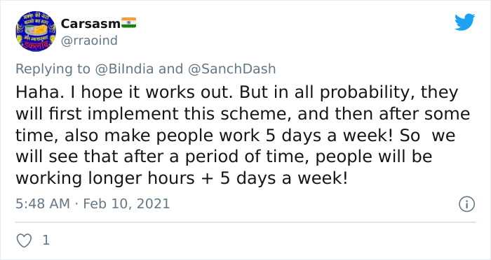 People Are Saying India's Idea Of 4-Day Work Week Is 'Rubbish' As They Expect People To Work 12 Hours Per Day People Are Saying India's Idea Of 4-Day Work Week Is 'Rubbish' As They Expect People To Work 12 Hours Per Day