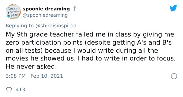Unnecessarily-Ableist-Thing-Teacher-Did-Thread