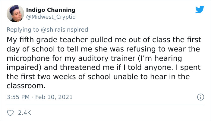 Unnecessarily-Ableist-Thing-Teacher-Did-Thread