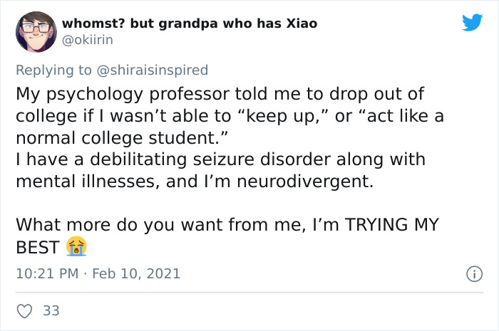 Unnecessarily-Ableist-Thing-Teacher-Did-Thread