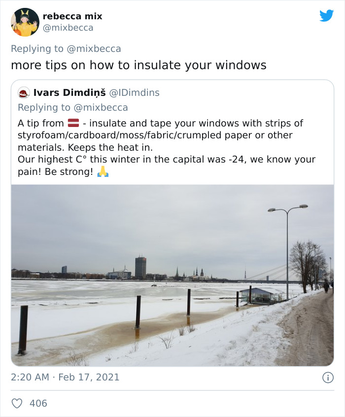 People From Places That Have Harsh Winters Are Sharing Tips For Texas On How To Deal With The Current Situation