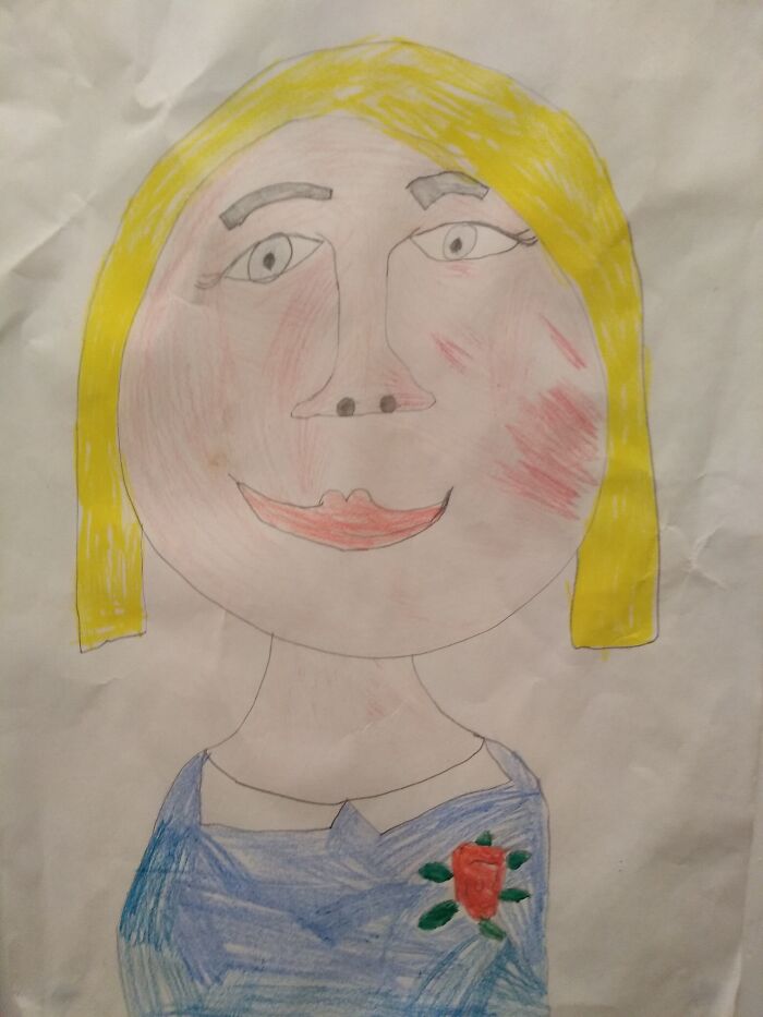 A Self Portrait I Did When I Was 6