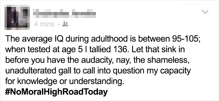 No Moral High Road From This Intellectual