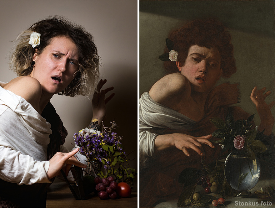 Caravaggio "Boy Bitten By A Lizard" (1596)