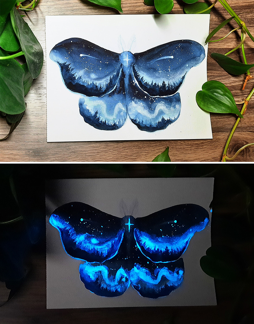 Glowy Northern Lights Butterfly