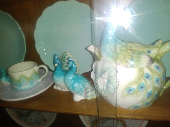 Peacock Tea Set