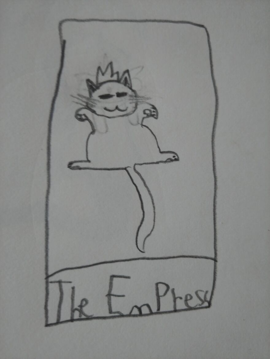 Drew This For Inktober A While Back, It's Supposed To Be A Tarot Card.