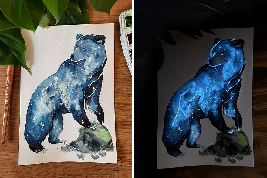 Glowy Galaxy Bear
