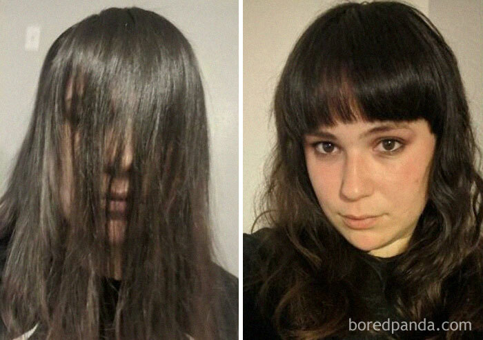 Cut My Own Bangs Out Of Sheer Boredom. Even If It's Not Perfect I Like It