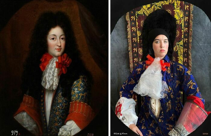 Marie Louise D’orléans, 17th Century By Anonymous vs. Eliza Marie Reinhardt, 21st Century