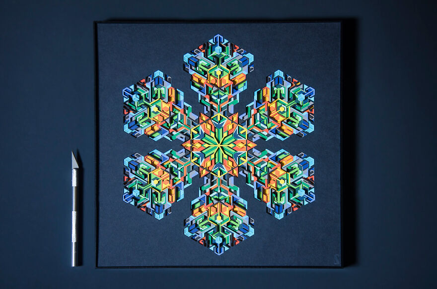I Made Paper Artworks That Captured The Memories Of A Snowflake