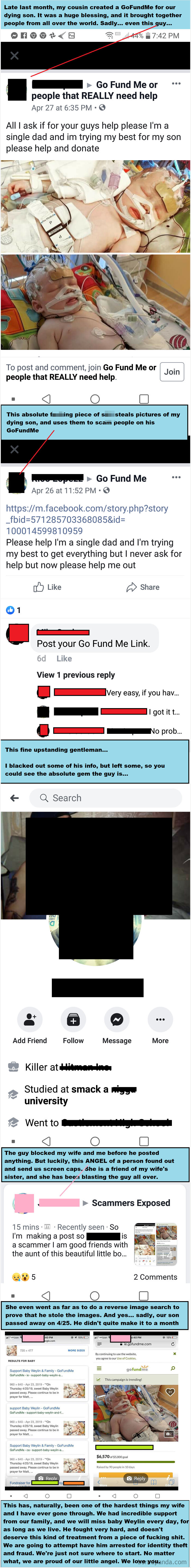 Scammer Steals Pictures Of My Dying Son And Uses Them To Create A Gofundme