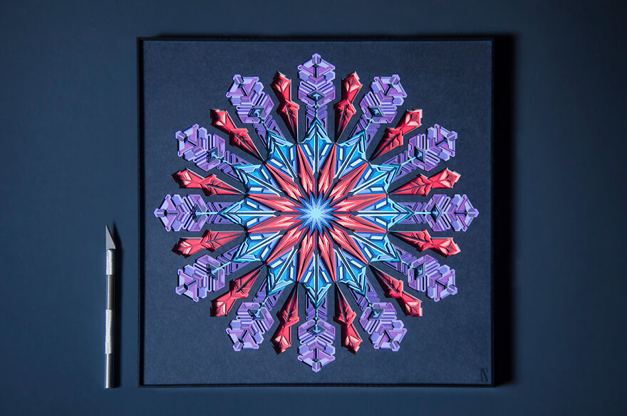 I Made Paper Artworks That Captured The Memories Of A Snowflake