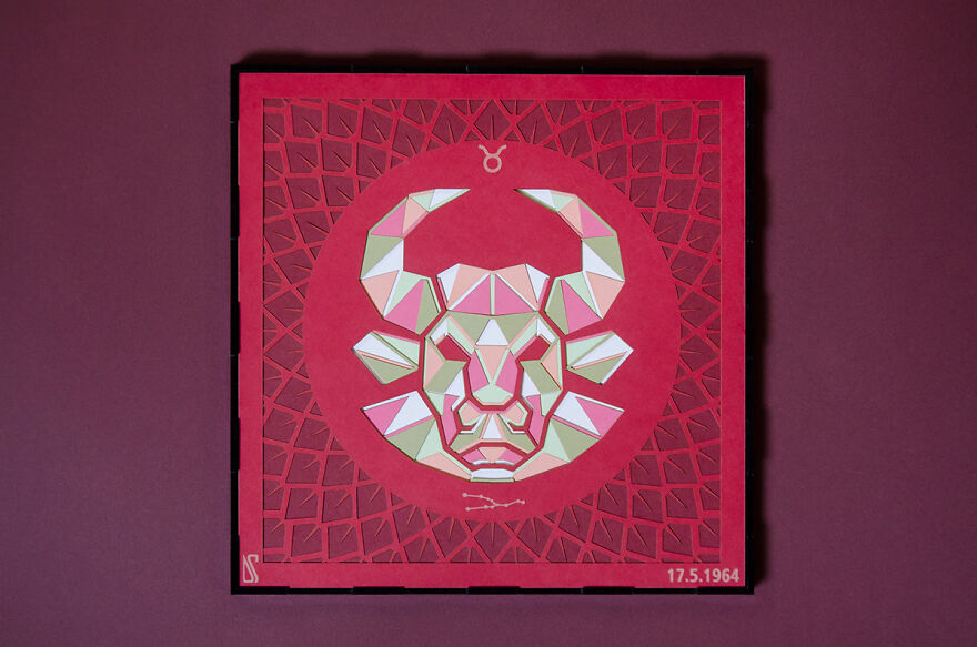 I Made A Paper Cut Illustration For Each Of The Zodiacs