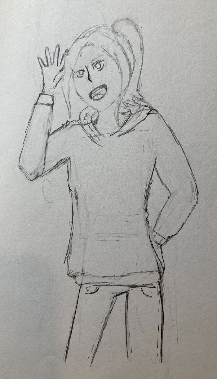 Ehh Not My Best But This Is A Drawing Of My Friend