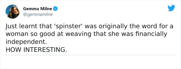 Be A Proud Spinster !