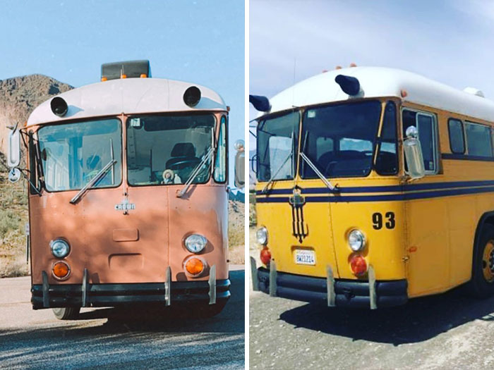 Couple Bought A School Bus For $7,500, Spent Another $42,500 To Transform It Into A Cool 298 sq ft House On Wheels Couple Bought A School Bus For $7,500, Spent Another $42,500 To Transform It Into A Cool 298 sq ft House On Wheels