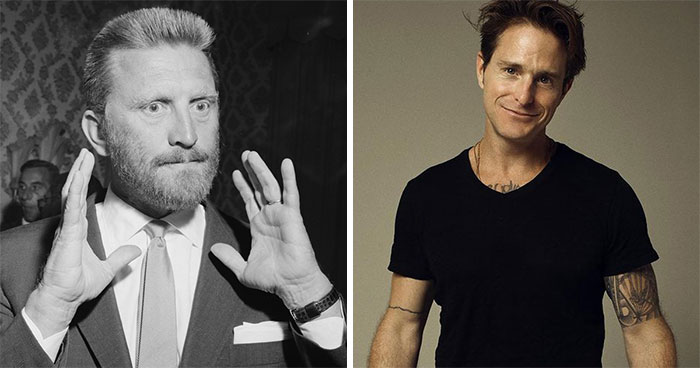 Kirk Douglas And Cameron Douglas