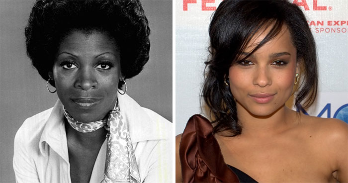 Roxie Roker And Zoe Kravitz