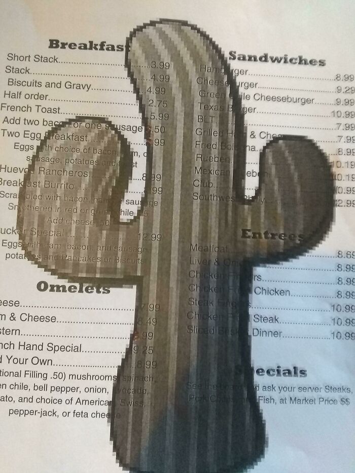 Ah Yes, I Absolutely Love When I Can Barely Read My Menus