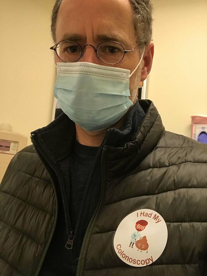 I Just Had My First Colonoscopy And I Got A Sticker