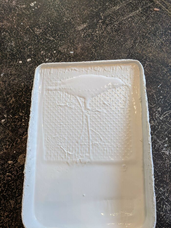 The Paint In My Paint Tray Looks Like A Crow