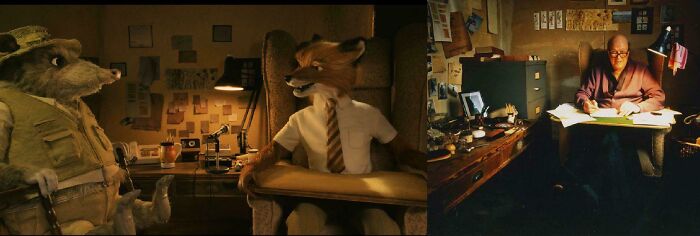 In Fantastic Mr. Fox (2009), Mr. Fox’s Study And Chair Was Modeled After The Famed Garden Hut And Chair In Which Roald Dahl Wrote The Original Children’s Book From Which The Movie Was Adapted (As Well As Many Of His Other Famous Works)