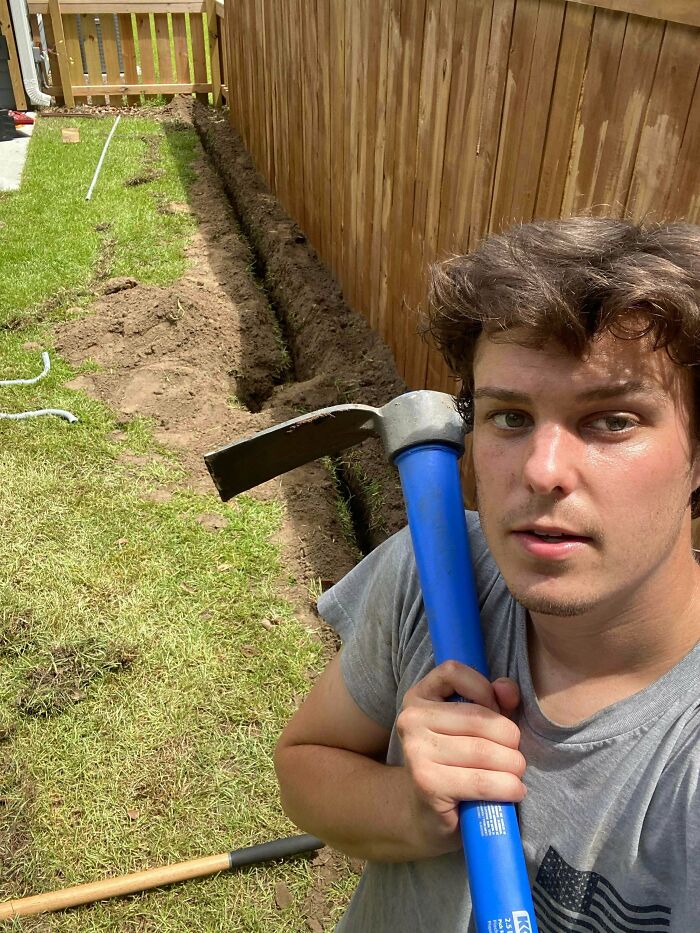 Every Good Woodworking Book Will Tell You, The First Step To Building A Crib Is Digging A 50ft Long Trench To Run 240v To The Garage For Your Table Saw