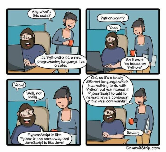 Pythonscript Comic Strip