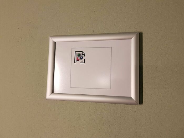 Found This Beautiful Piece Of Modern Art In My Office This Morning