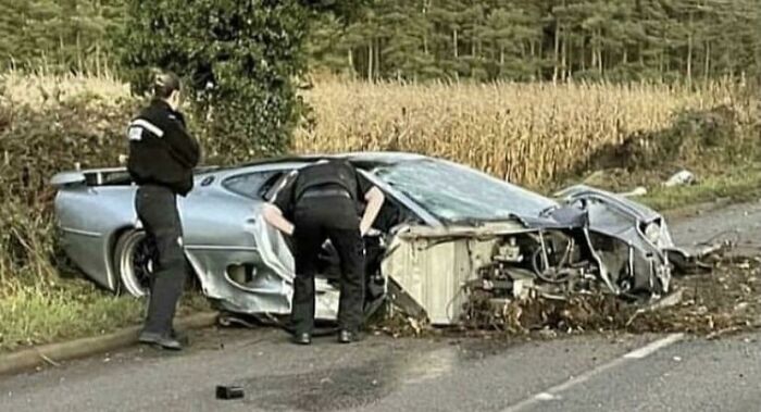 Rare Jaguar Xj220 Crashed
