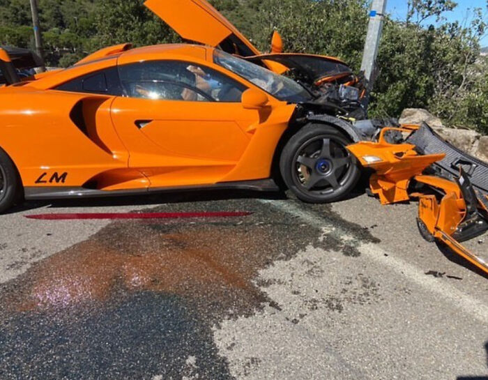 Mclaren Senna Lm Worth Over A Million USD Crashed In Monaco