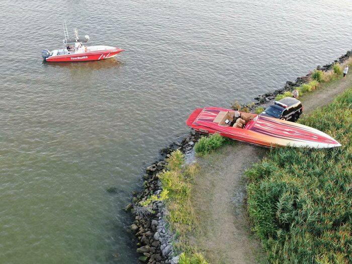 Found Land! Lake Erie Near Sandusky, Ohio